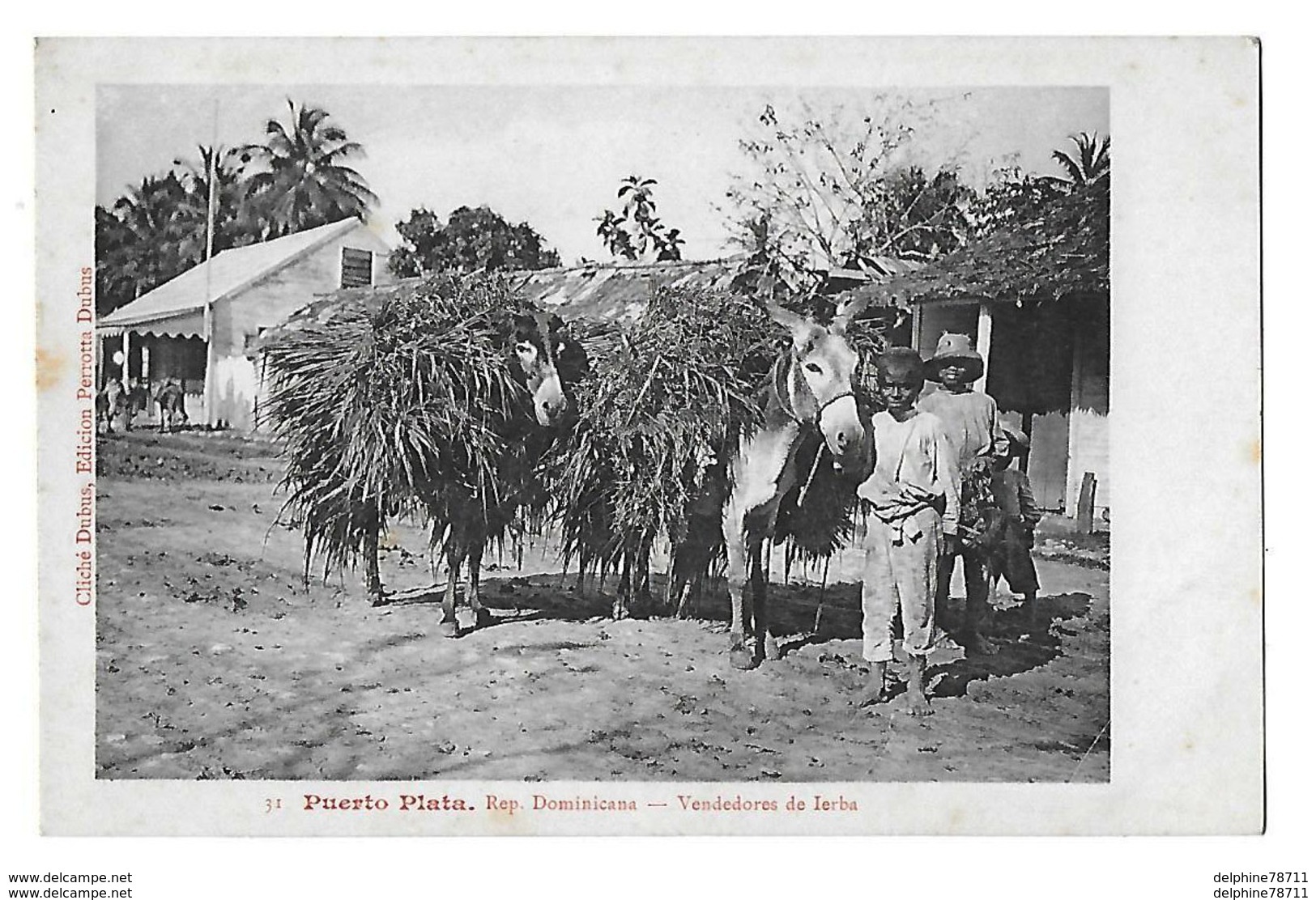 PUERTO PLATA    Vendedores De Ierba   (recto-verso) - Dominicaine (République)