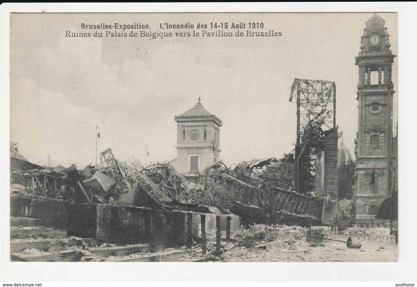 Bruxelles - Exposition - L’incendie Des 14-15 Aout 1910 - Autres & Non Classés