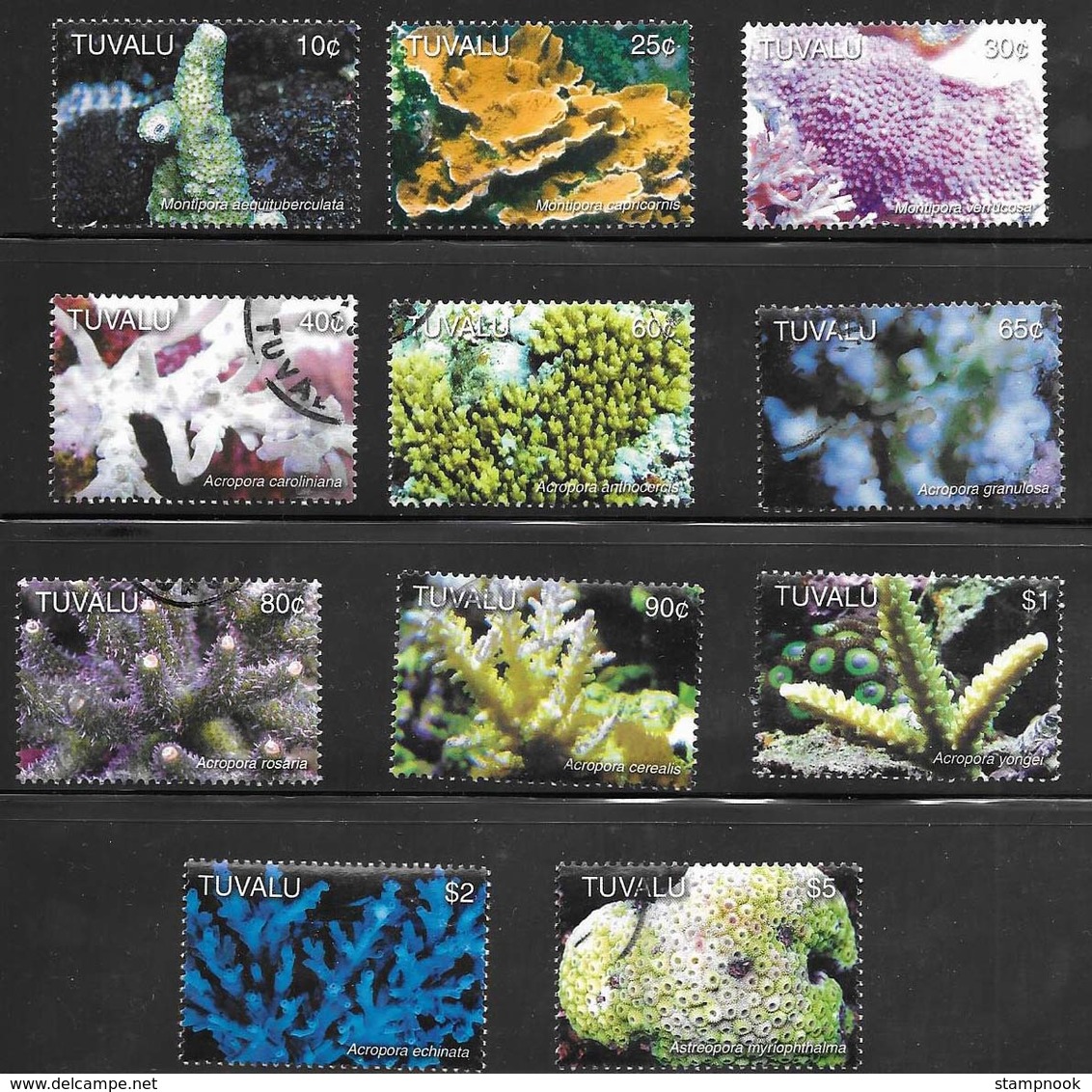 Tuvalu Scott   995 // 1006 Used VF  Corals CV 17.25 - Tuvalu