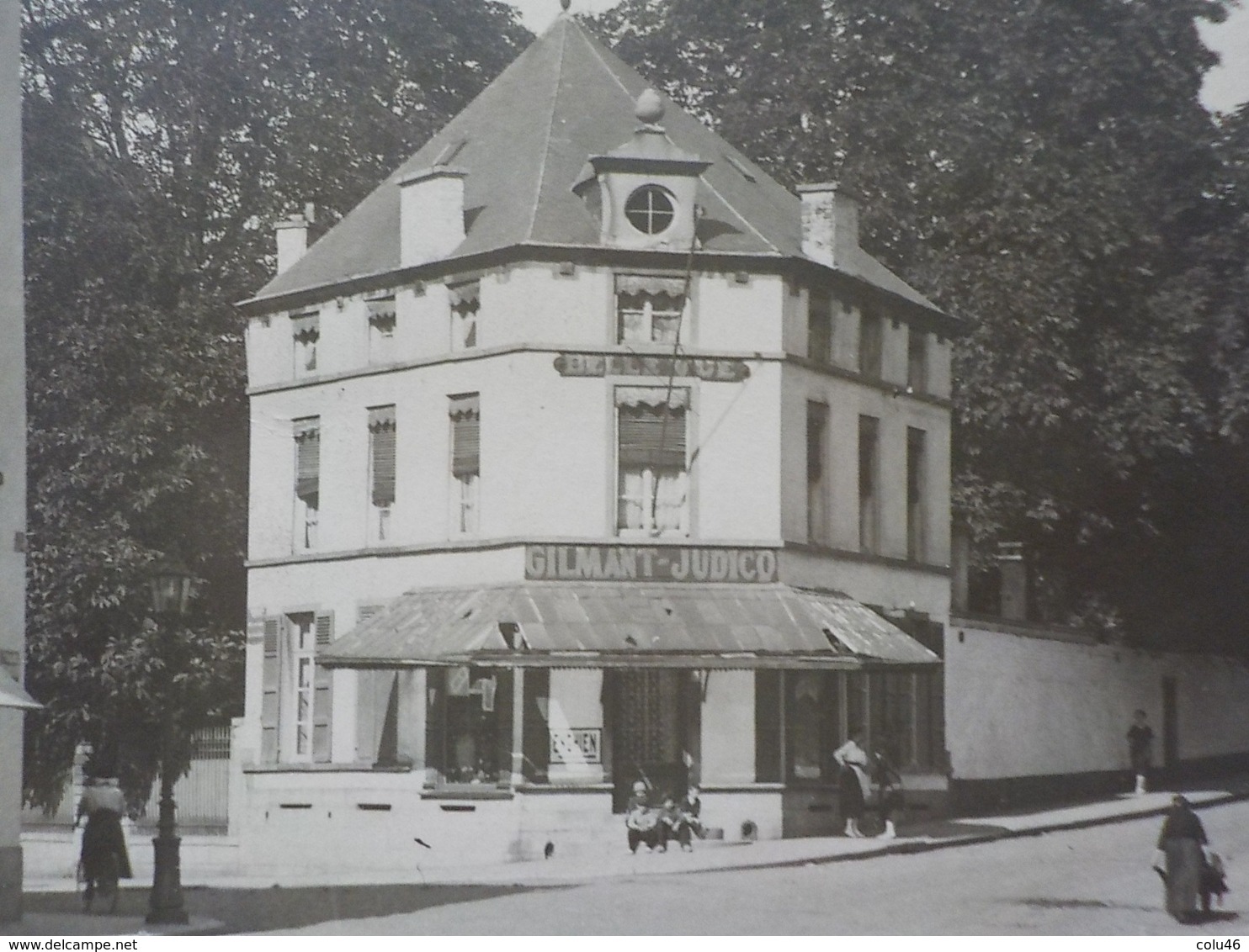 1921 CP Grand Format Soignies Café Belle-Vue Gilmant Judico Café Thomas Photo Legast Soignies - Soignies