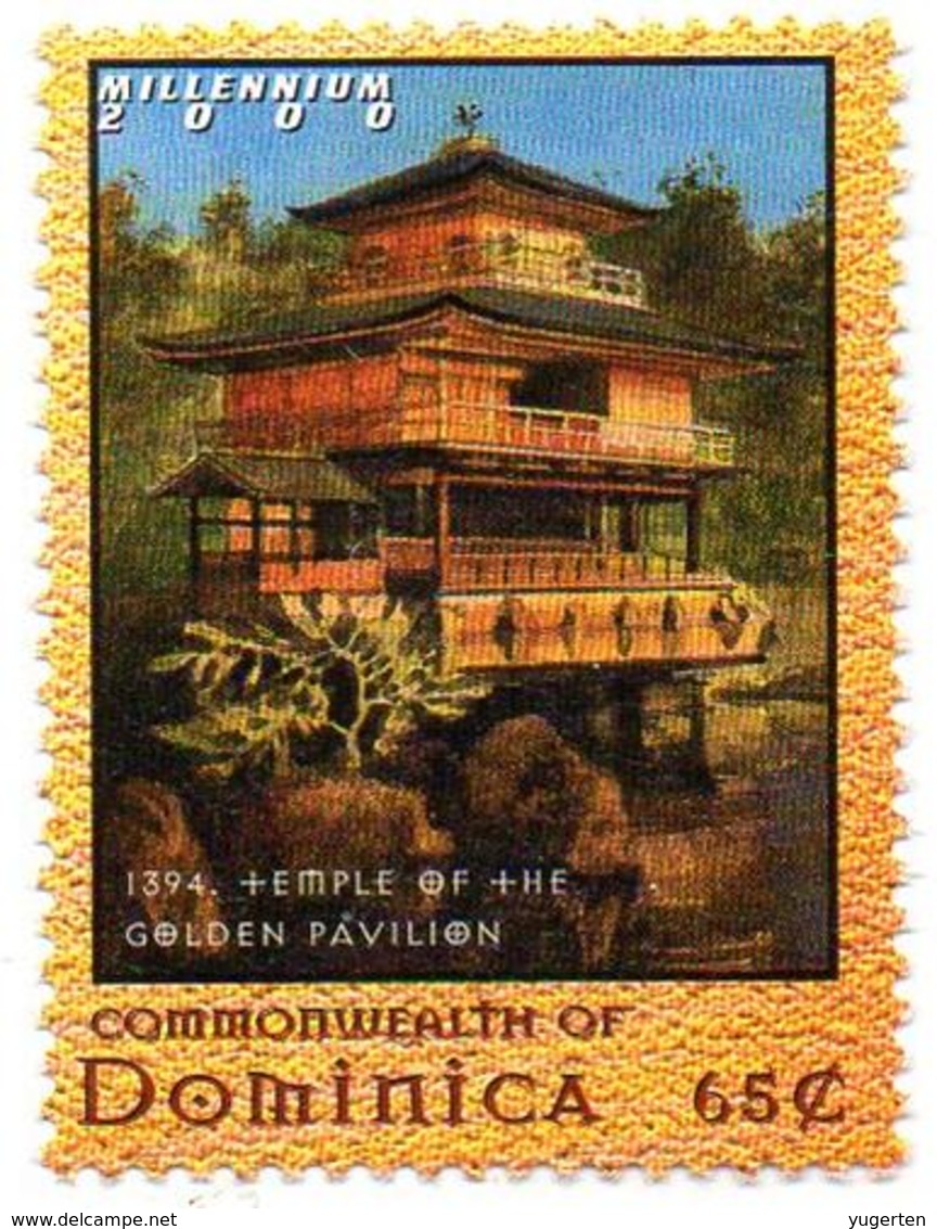 DOMINICA 1v MNH** - Golden Pavilion Temple Kinkaku-ji Japan Buddhism Buddha Relics Ashes Religion Buddhismus - Buddhism