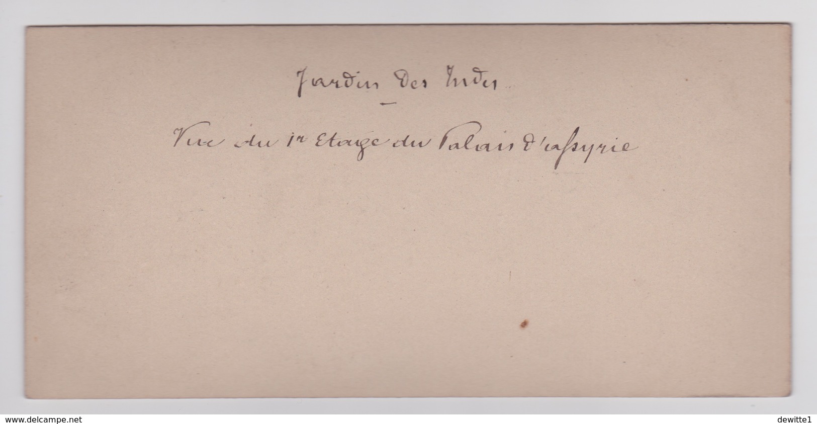 Stereoscopische Kaart. The Chystal Palace Art Union Of 1859.    Jardin Des Indes - Stereoscope Cards