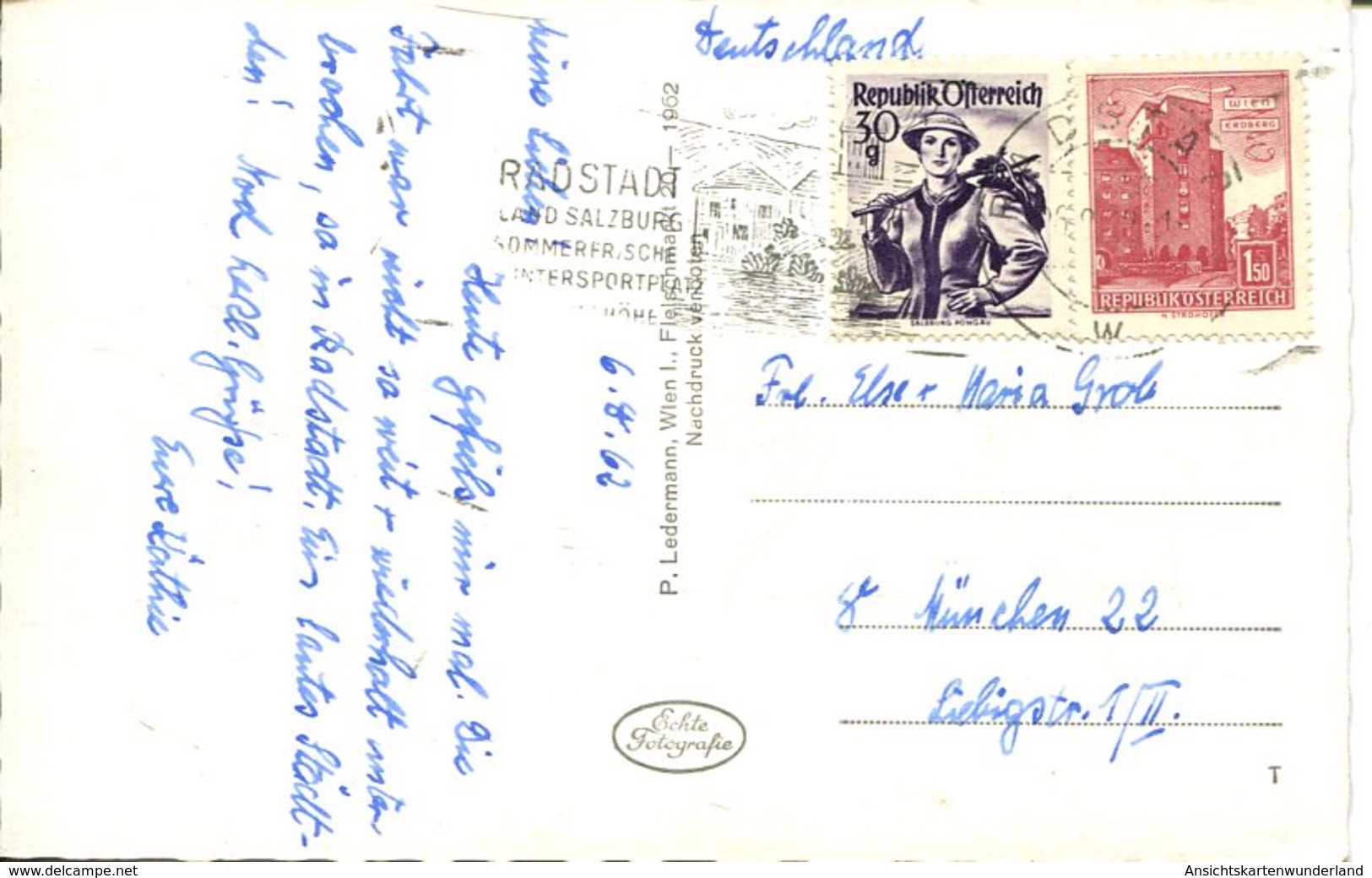 007504  Filzmoos - Raingut Gegen Bischofsmütze  1962 - Filzmoos