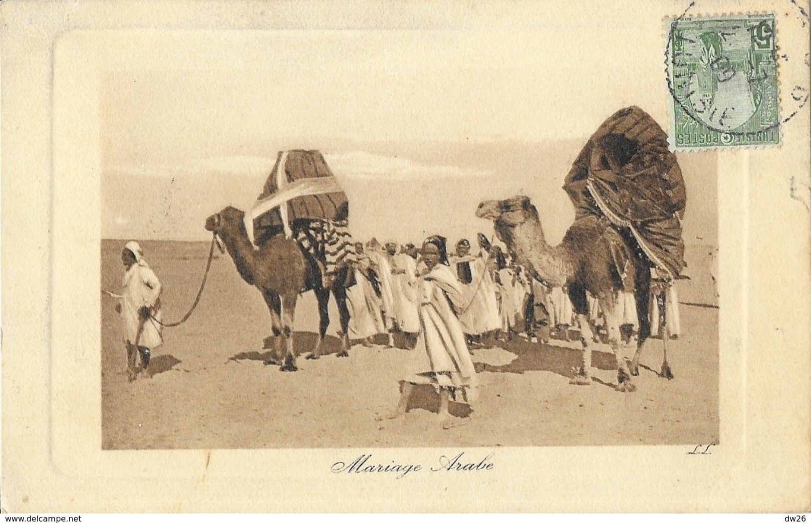Afrique Du Nord - Scènes Et Types: Mariage Arabe Avec Chameaux - Carte De Luxe LL N° 6380 - Afrique