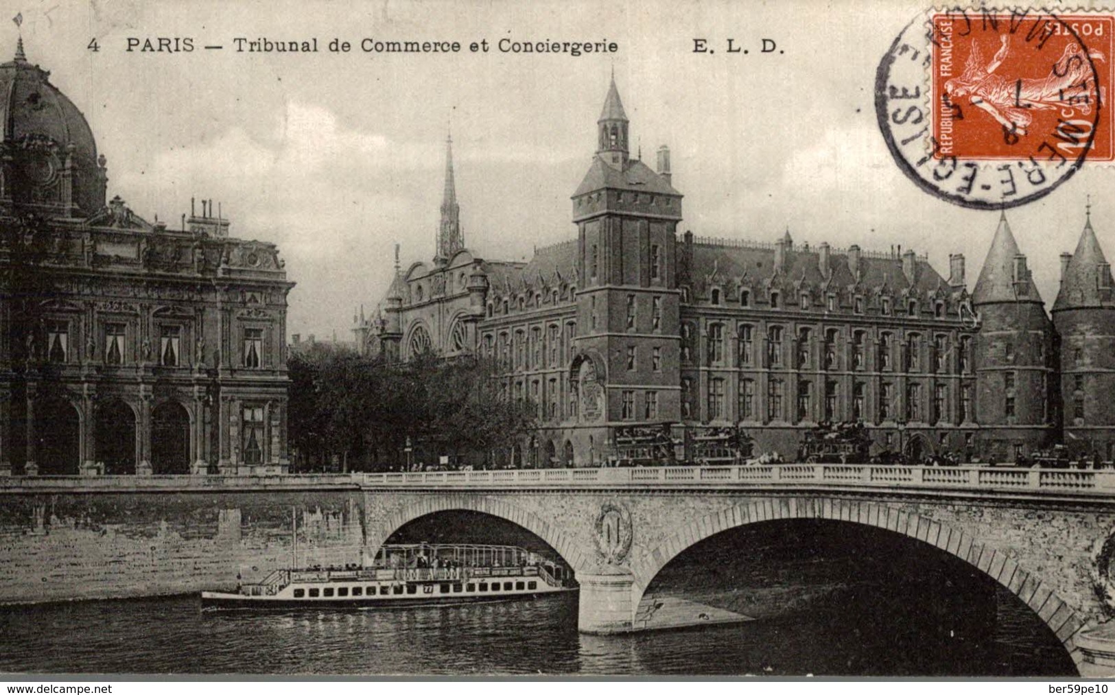 75 PARIS  TRIBUNAL DE COMMERCE ET CONCIERGERIE - Autres Monuments, édifices