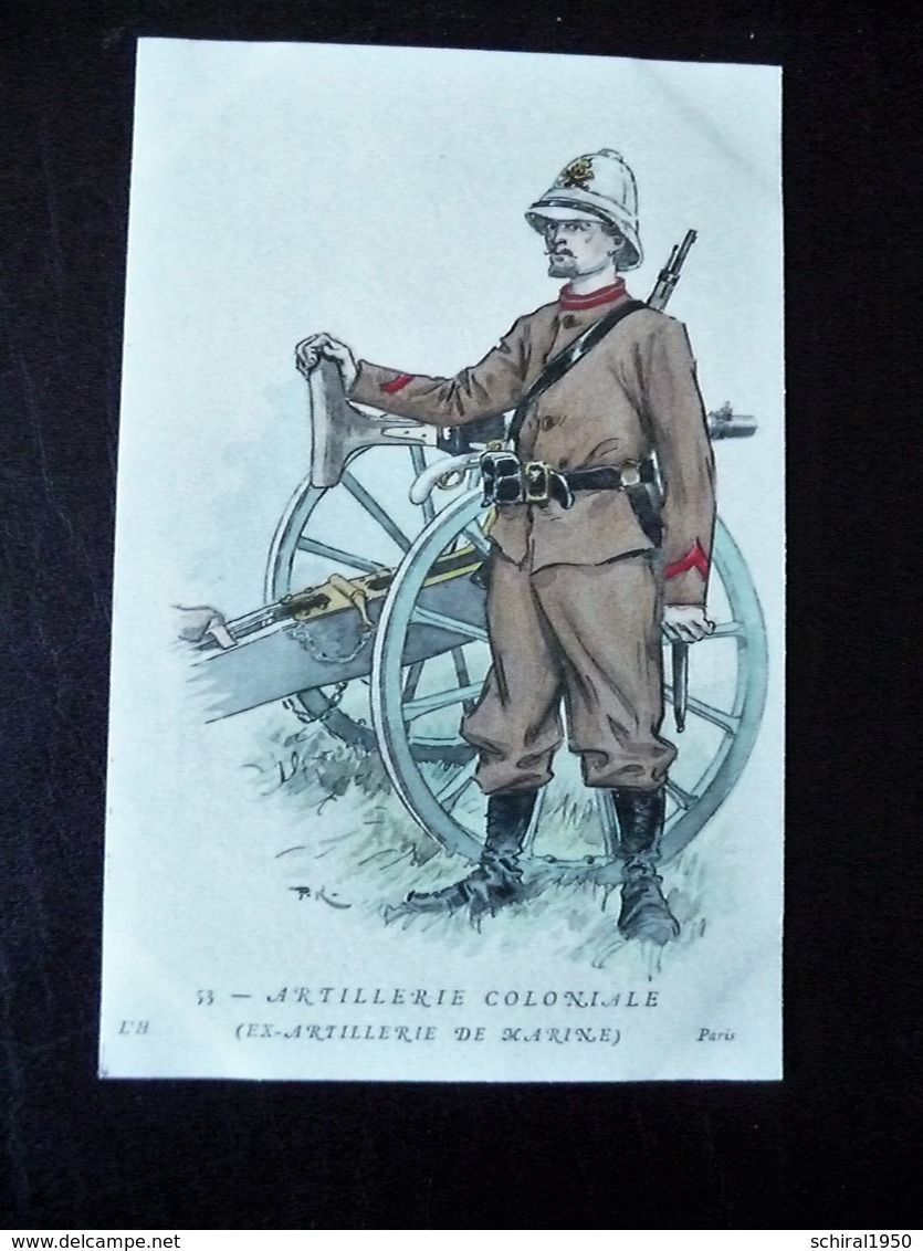 Paris Hergestellt Frankreich Artillerie Colonial Ex-Artillerie De Marine Ca. 1910 ? Sammlungsaufl. - Uniformen