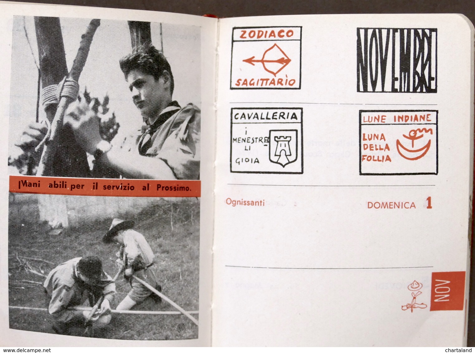 Collezionismo Scout Agenda A.S.C.I. Esploratori D'Italia - Editrice Scinò 1959 - Non Classificati