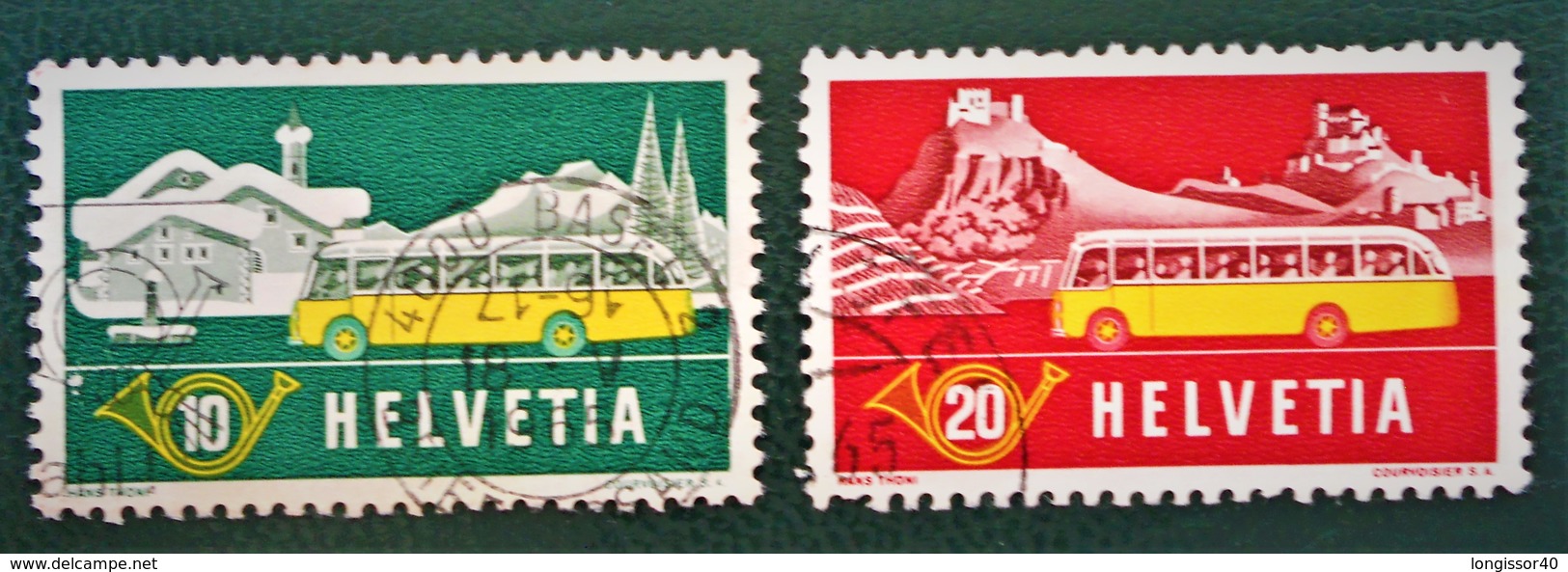 POSTES AUTOMOBILES ALPESTRES 1953 - OBLITERES - YT 537/38 - MI 586/87 - Oblitérés