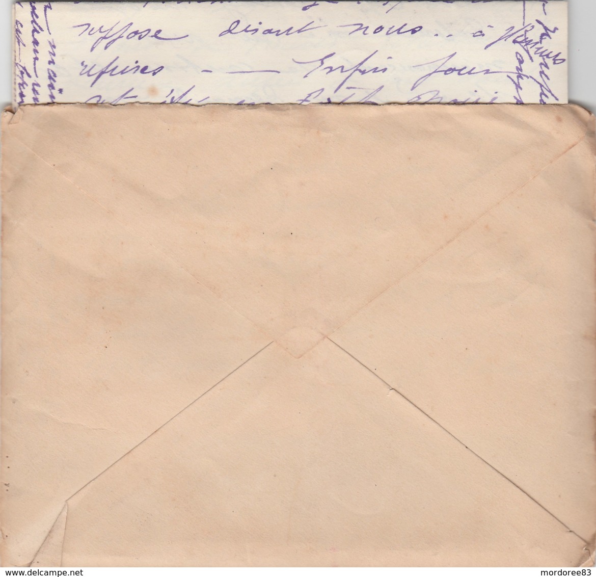 LAC FM PARIS 22/3/1916 POUR ENSEIGNE DE VAISSEAU BAROIS A BORD DU CUIRASSE COURBET MARSEILLE - Poste Navale