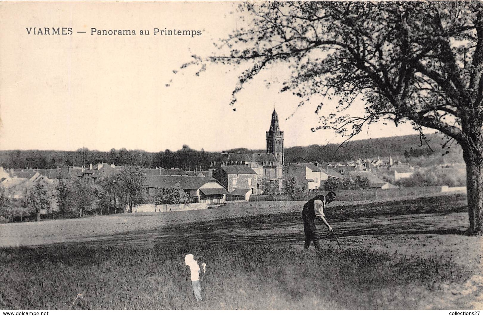 95-VIARMES- PANORAMA AU PRINTEMP - Viarmes