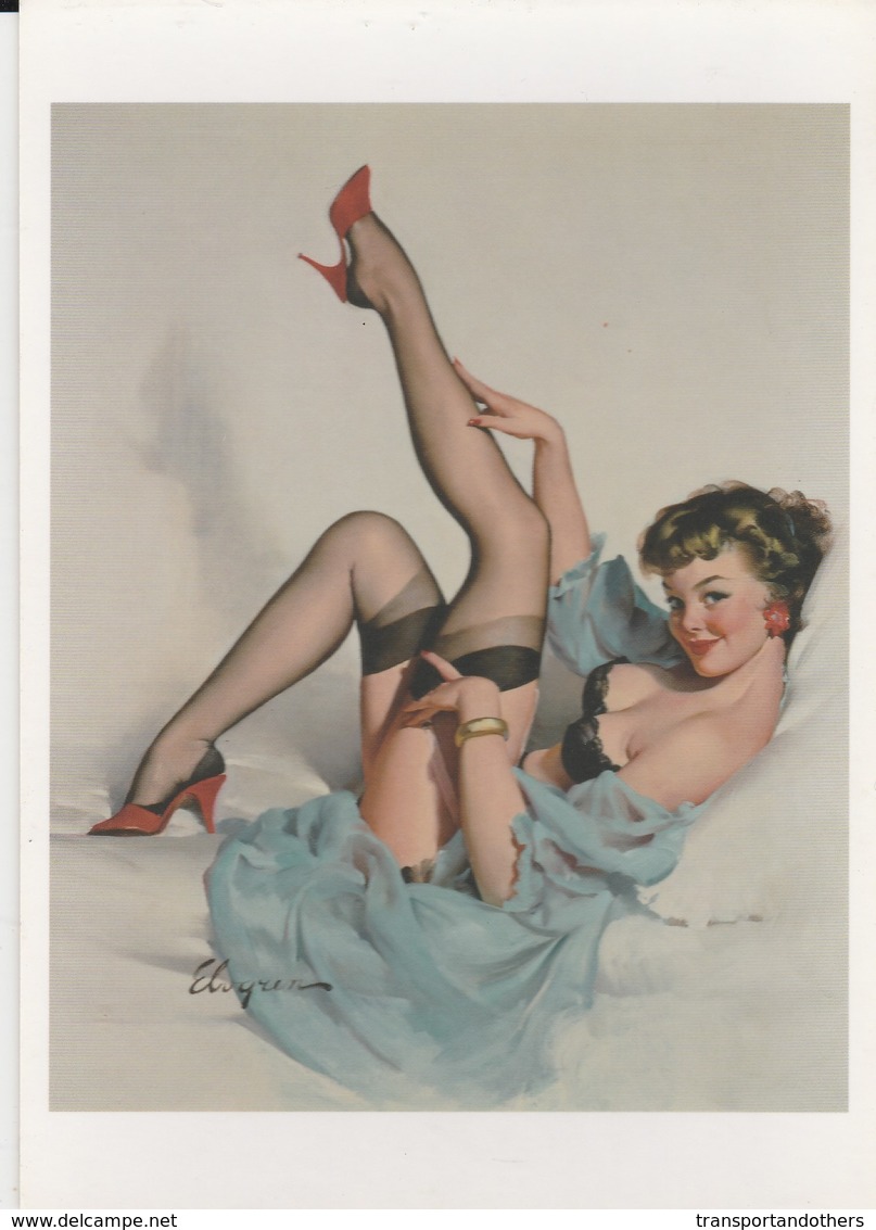 STOCKINGS AND SUSPENDERS / 1950s STYLE PIN-UPS Scan 9 - Pin-Ups