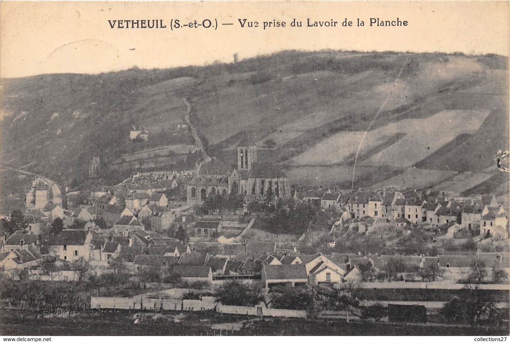 95-VETHEUIL- VUE PRISE DU LAVOIR DE LA PLANCHE - Vetheuil