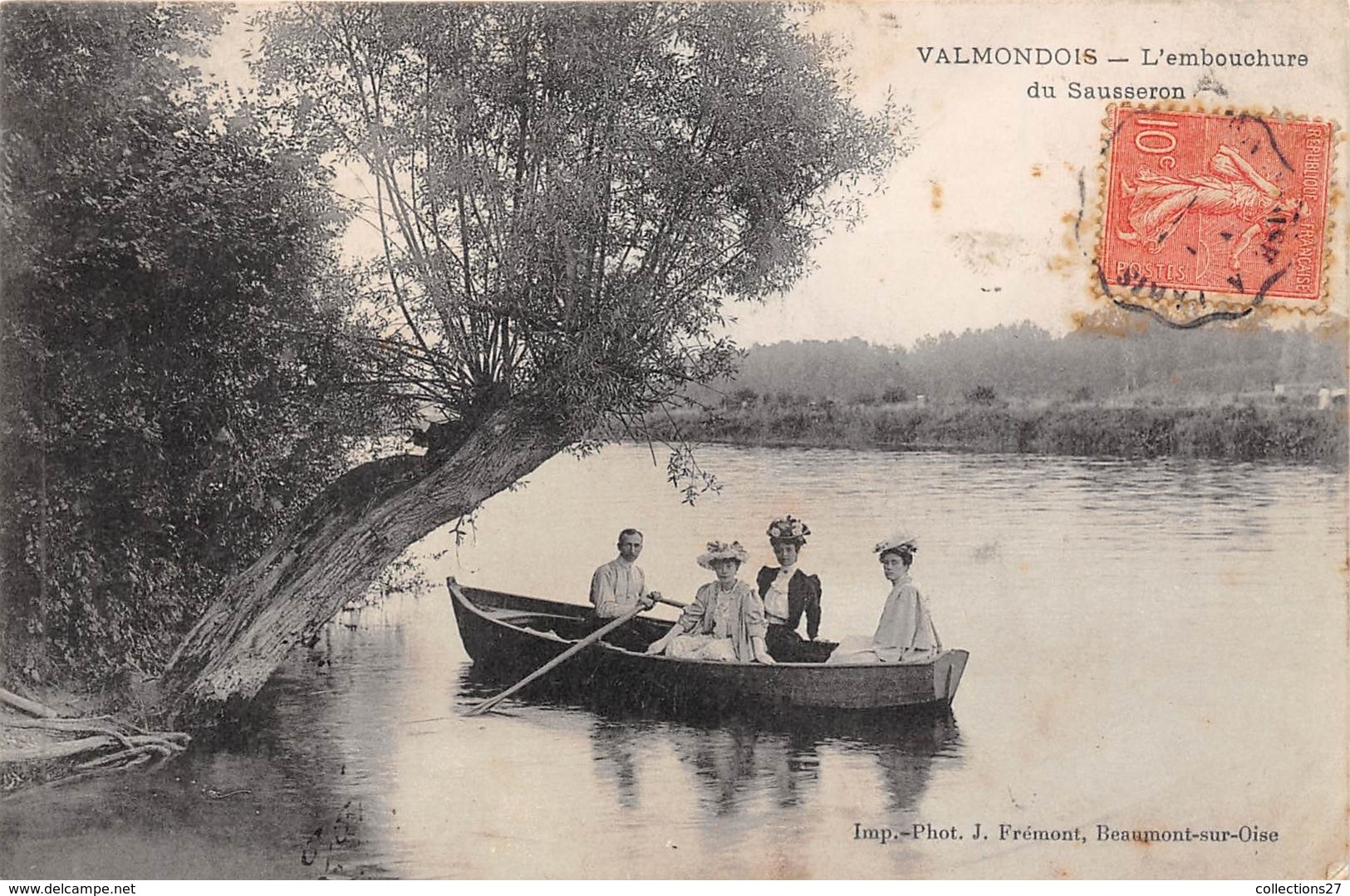 95-VALMONDOIS- L'EMBOUCHURE DU SAUSSERON - Valmondois