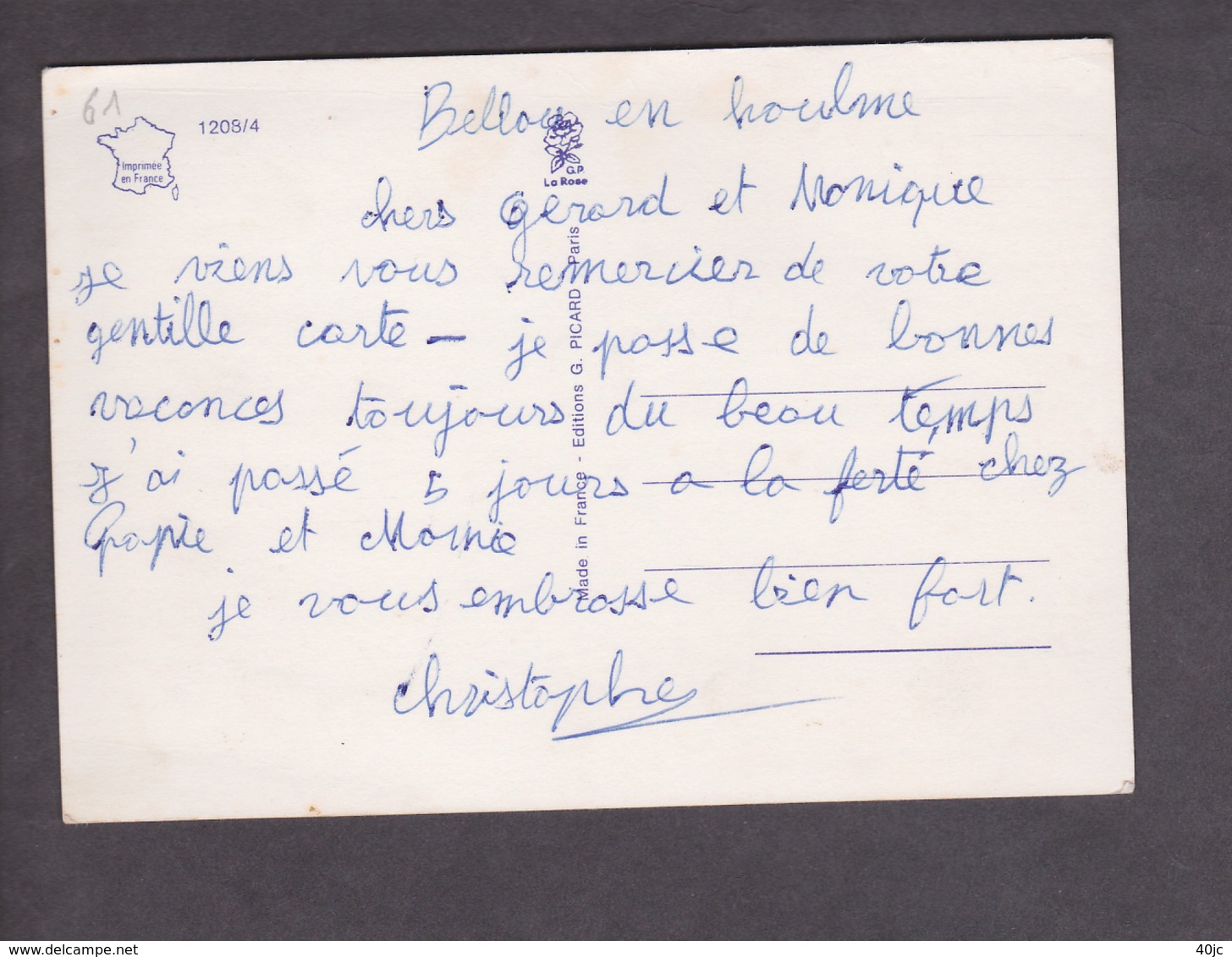 Souvenir De  . Amities De Bellou-En-Houlme . 61 . ORNE . - Souvenir De...