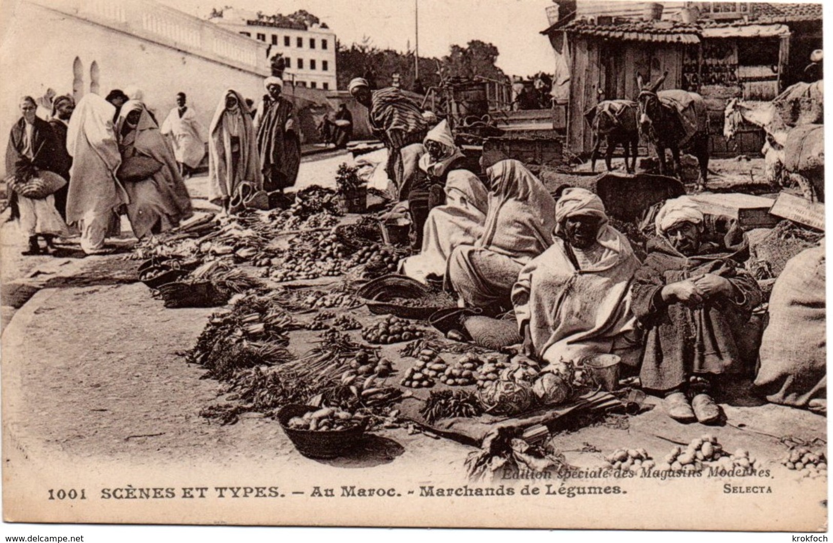 Marché Au Maroc - Marchands De Légumes - édition Des Magasins Modernes 1001 - Autres & Non Classés