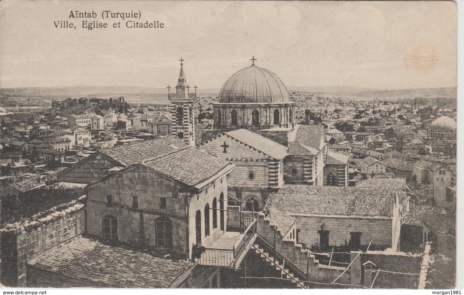 AINTAB              VILLE  EGLISE ET CITADELLE - Turquie