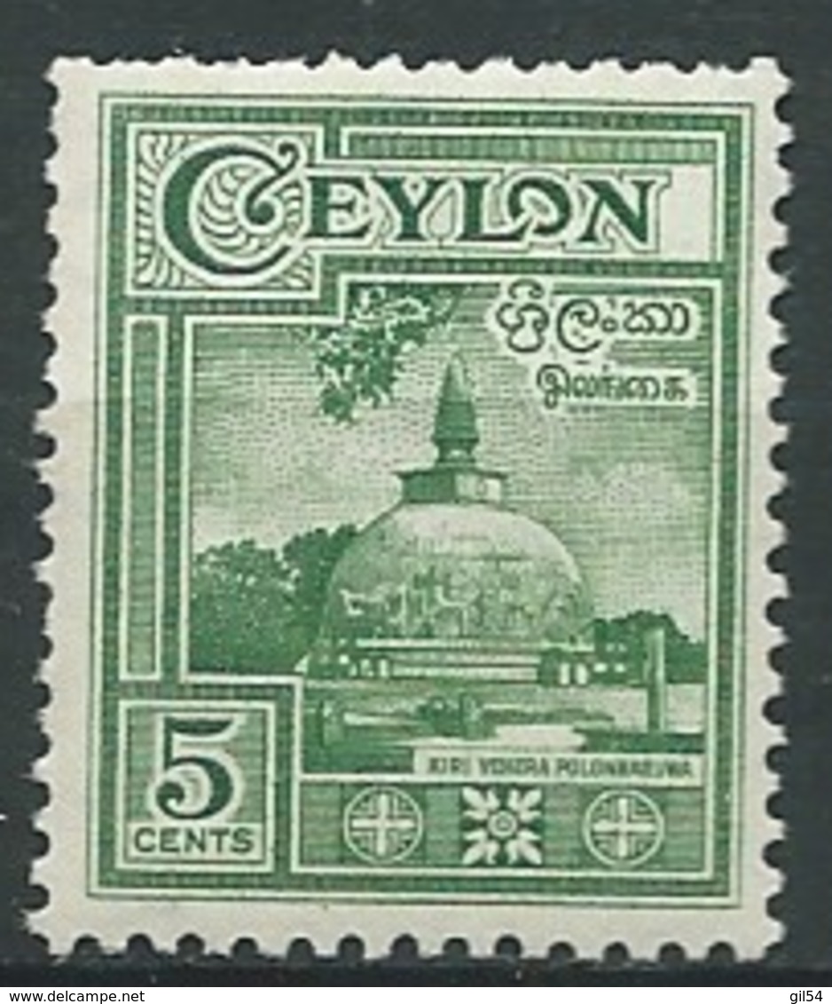 Ceylan -   Yvert N ° 281  **    - Po 62007 - Sri Lanka (Ceylon) (1948-...)