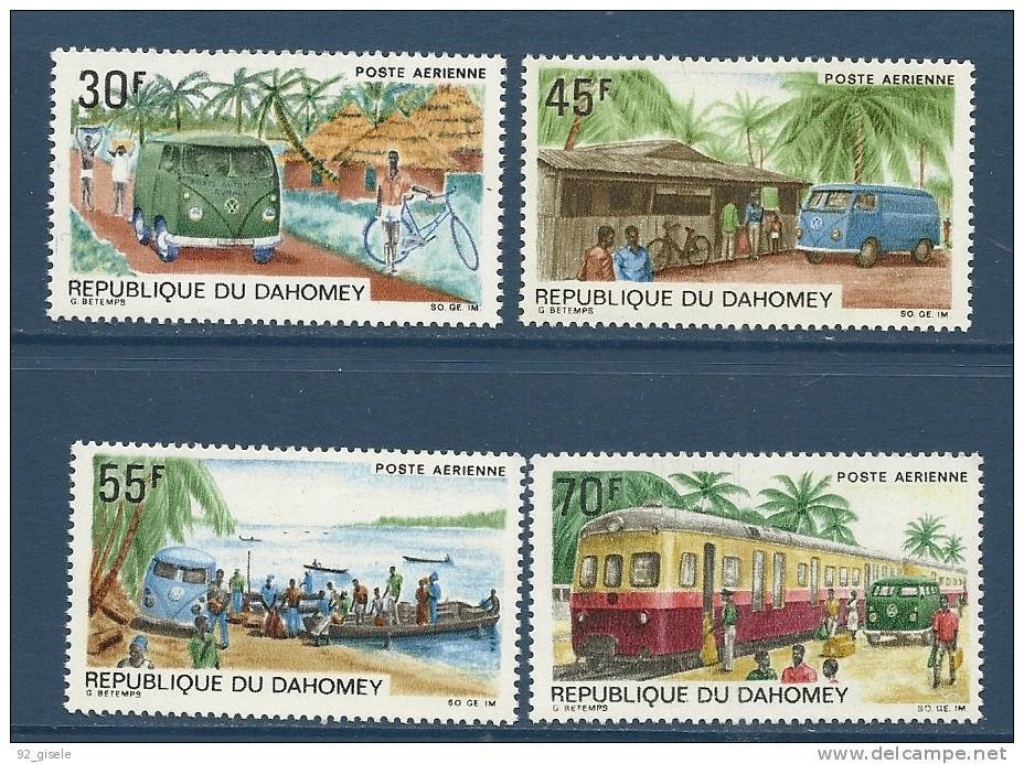 Dahomey Aerien YT 85 à 88 (PA) " Poste Automobile Rurale " 1968 Neuf** - Benin – Dahomey (1960-...)