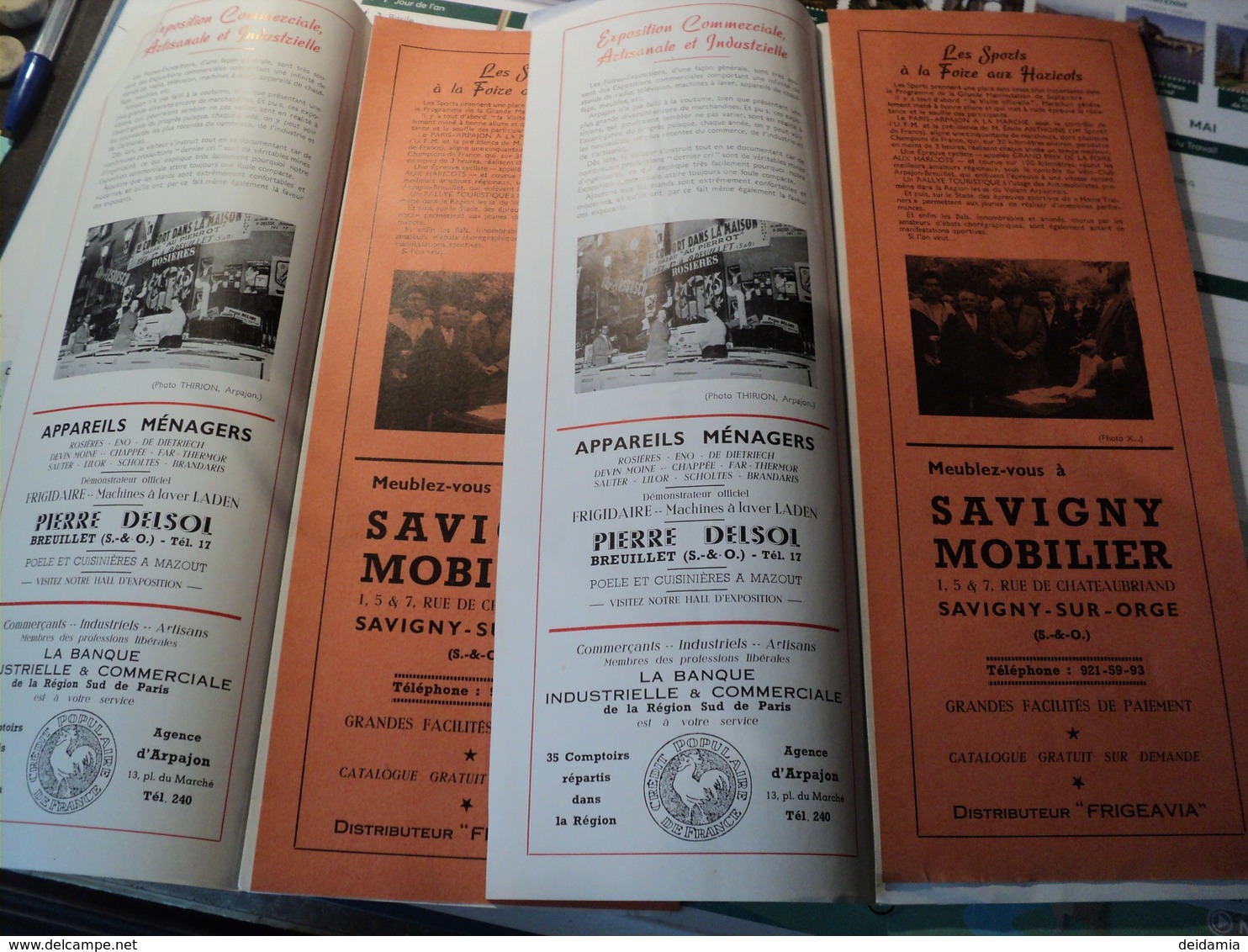 DEPLIANT XXVII° FOIRE AUX HARICOTS D ARPAJON. 1959 QUELQUES PHOTOS ET PUBLICITES D EPOQUE. - Alimentaire