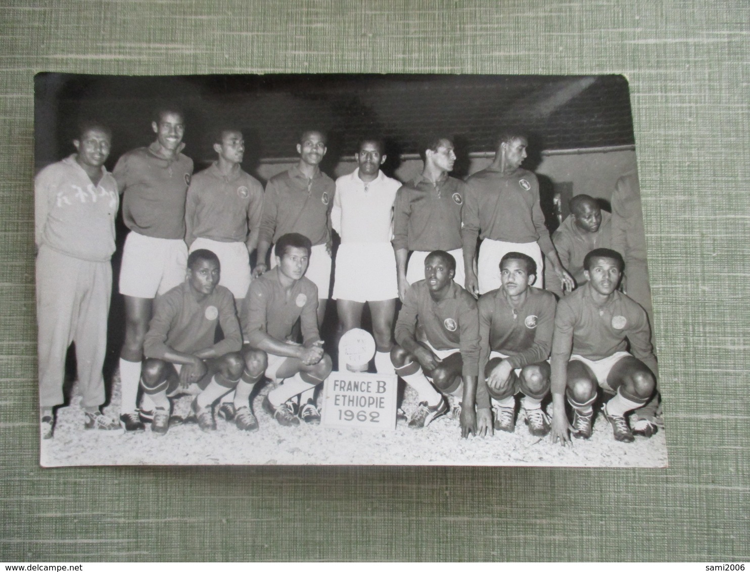PHOTO EQUIPE DE FOOT FOOTBALLEURS FRANCE ETHIOPIE 1962 - Sports