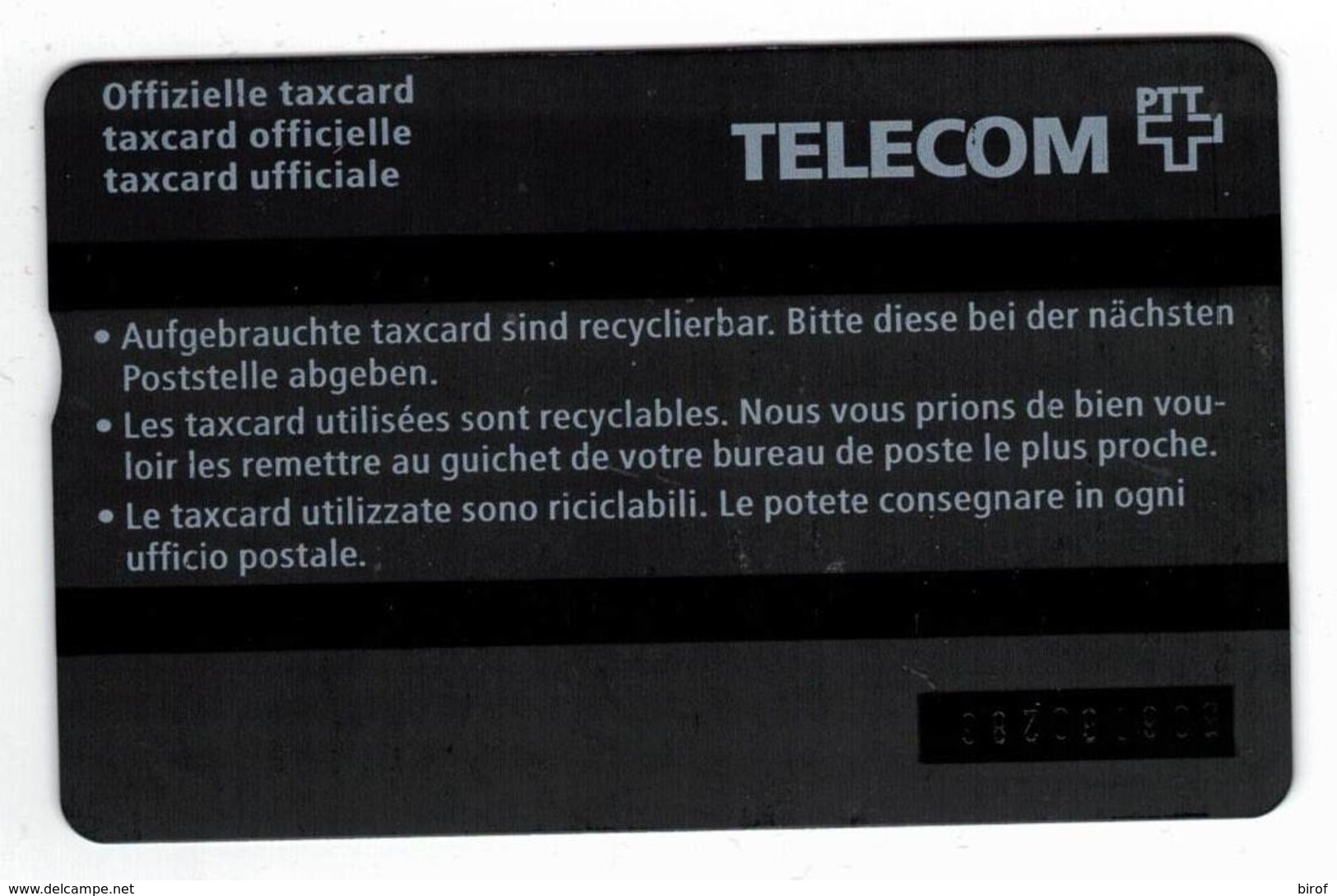 TESSERA TAXCARD 20 (SVIZZERA) - Svizzera