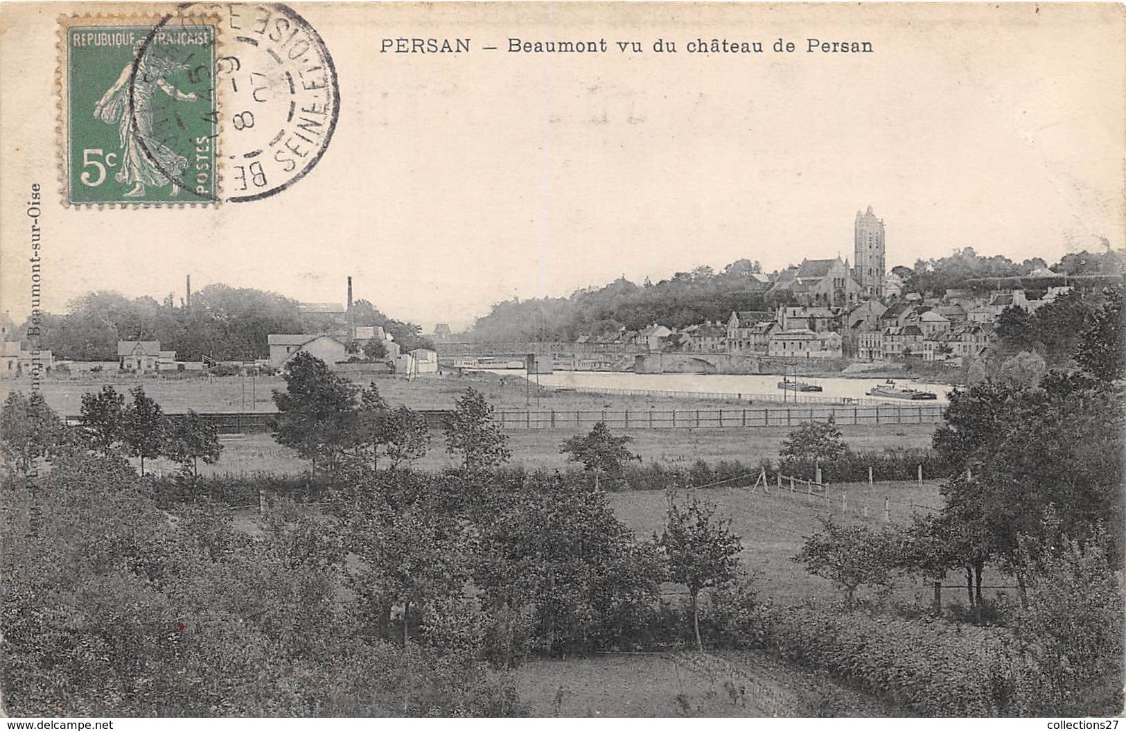 95-PERSAN- BEAUMONT VUE DU CHATEAU DE PERSAN - Persan