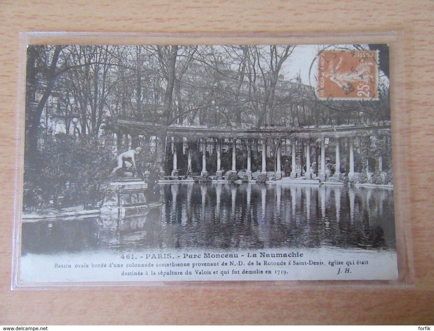 Paris N°461 - Parc Monceau - La Naumachie - Carte Circulée En 1928 - Autres Monuments, édifices