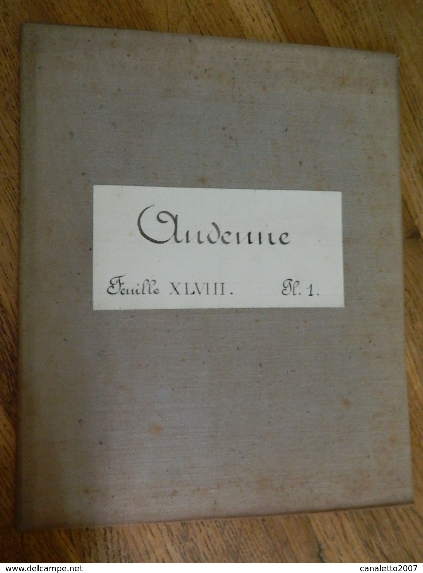 ANDENNE  + MILITARIA :TRES RARE CARTE MILITAIRE DE ANDENNE ET ENVIRONS 1860-1870 - Documents