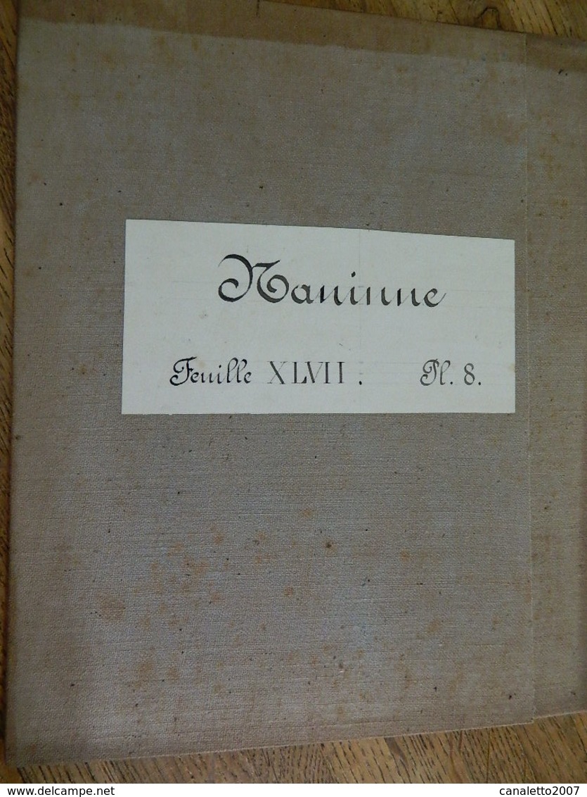 NANINNE  + MILITARIA :TRES RARE CARTE MILITAIRE DE NANINNE ET ENVIRONS 1860-1870 - Documents