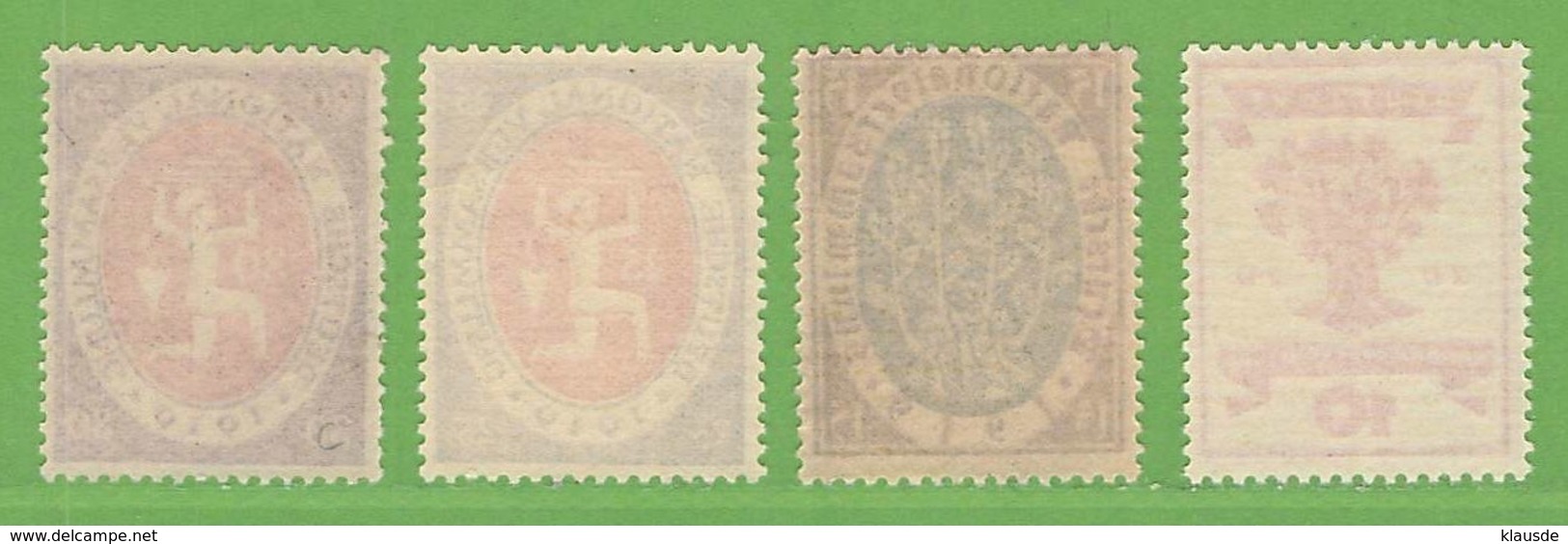 MiNr. 107-110  Xx Deutsches Reich - Ungebraucht