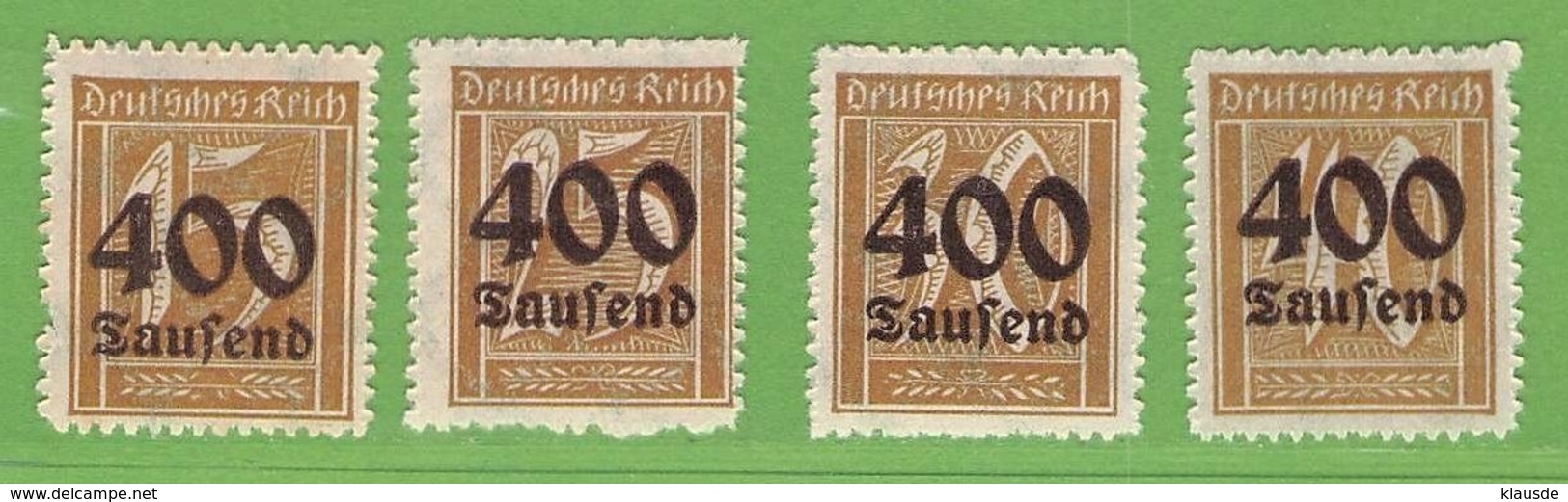 MiNr. 297-300  Xx Deutsches Reich - Ungebraucht