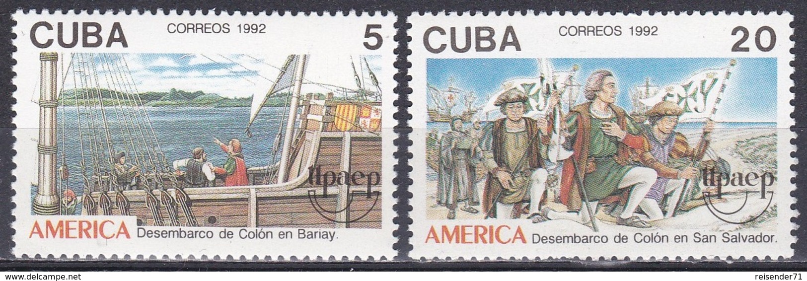 Kuba Cuba 1992 Geschichte History Entdeckungen Discovery Amerika Kolumbus Columbus Schiffe Ships, Mi. 3569-0 ** - Ungebraucht