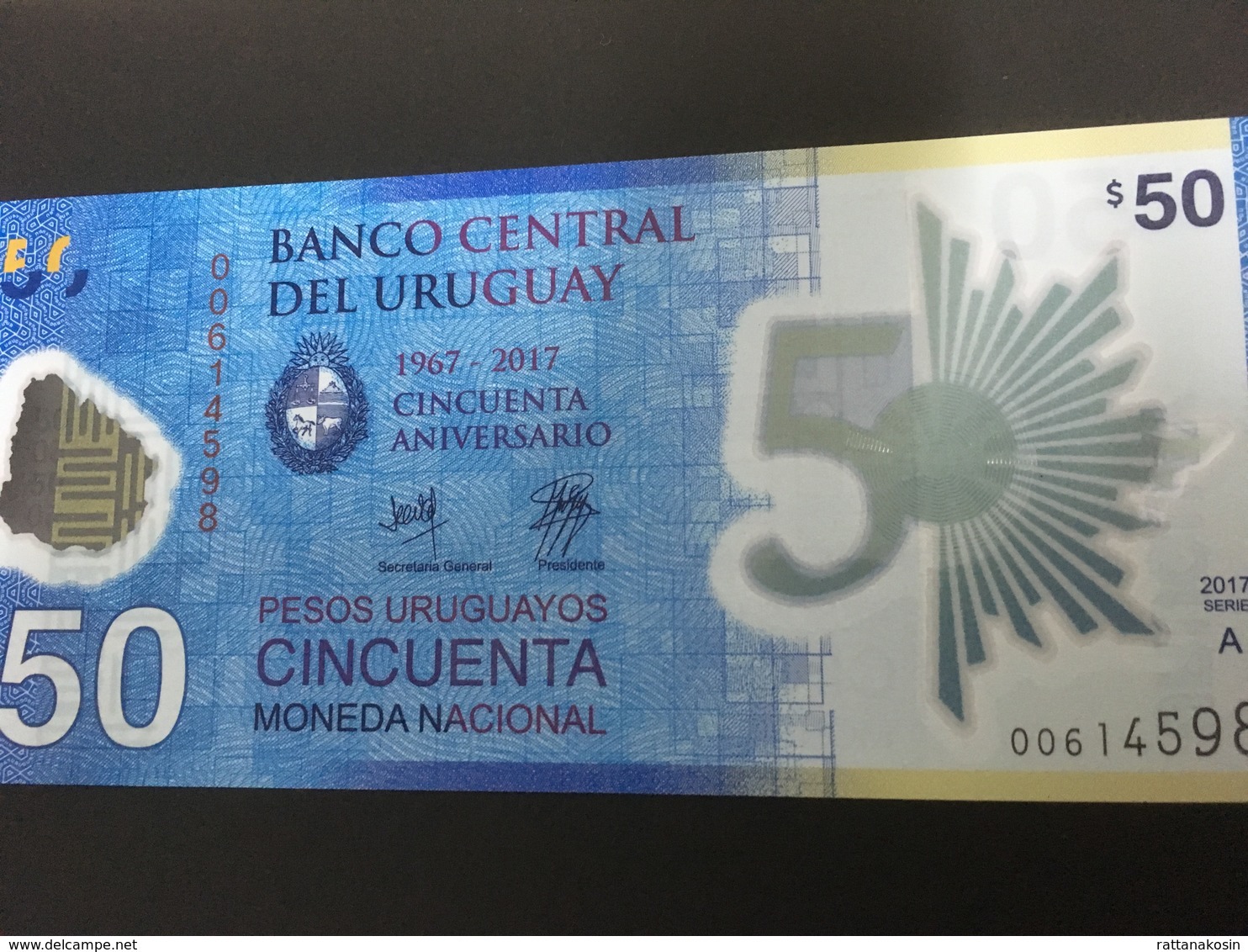 URUGUAY NLP 50 Pesos Comm. 2018 UNC. - Uruguay