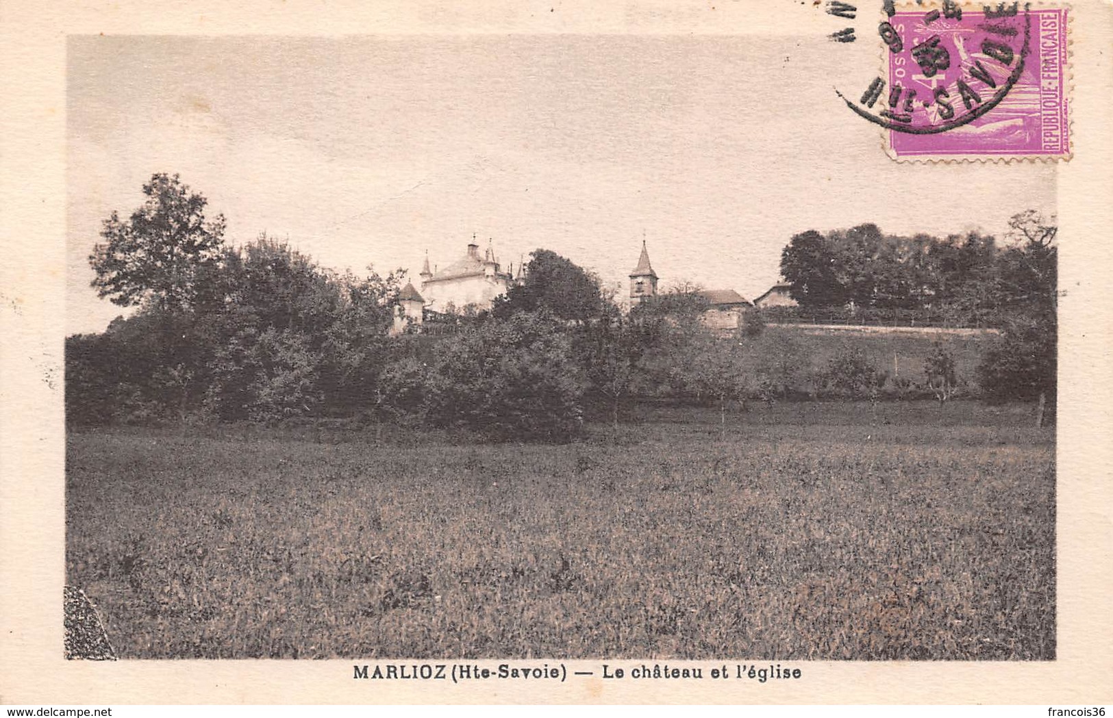 Marlioz (74) - Le Château Et L'église - Andere & Zonder Classificatie