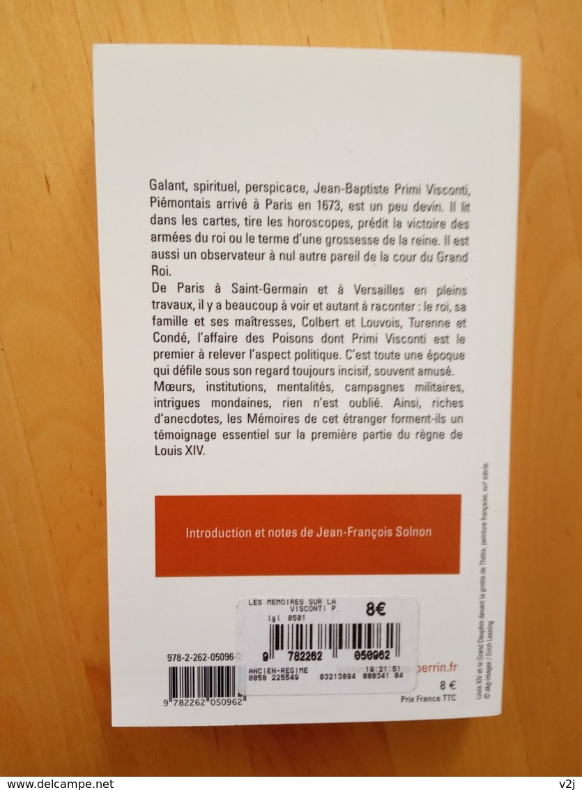 Mémoires Sur La Cour De Louis XIV - Primi Visconti - Histoire