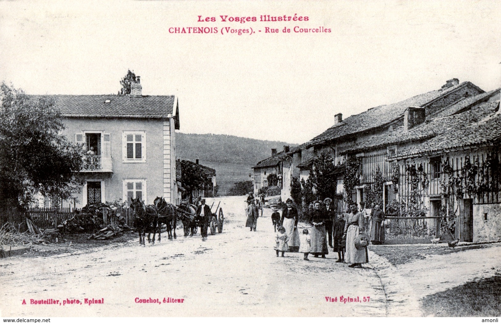 88. VOSGES - CHÂTENOIS. Rue De Courcelles. - Chatenois