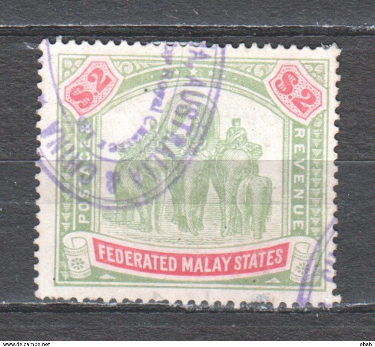 Malaya State 1907 Mi 36 Wmk 3 Canceled (see Scan) - Federation Of Malaya