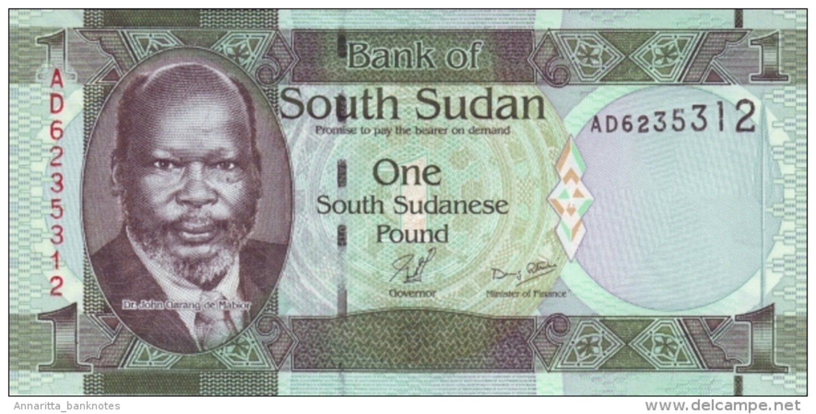 SOUTH SUDAN 1 POUND ND (2011) P-5 UNC  [ SS101a ] - South Sudan