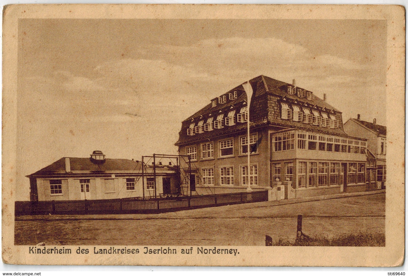 CPA ALLEMAGNE - KINDERHEIM DES LANDKREISES JSERLOHN AUF NORDERNEY - Norderney