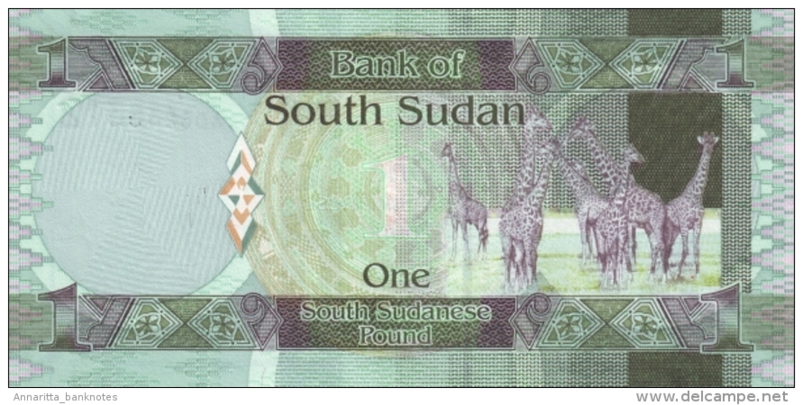 SOUTH SUDAN 1 POUND ND (2011) P-5a UNC  [SS105a] - South Sudan