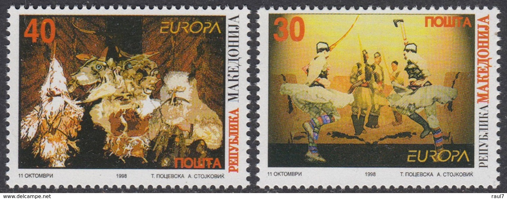 EUROPA 1998 - Macédoine - 2 Val Neufs // Mnh - 1998