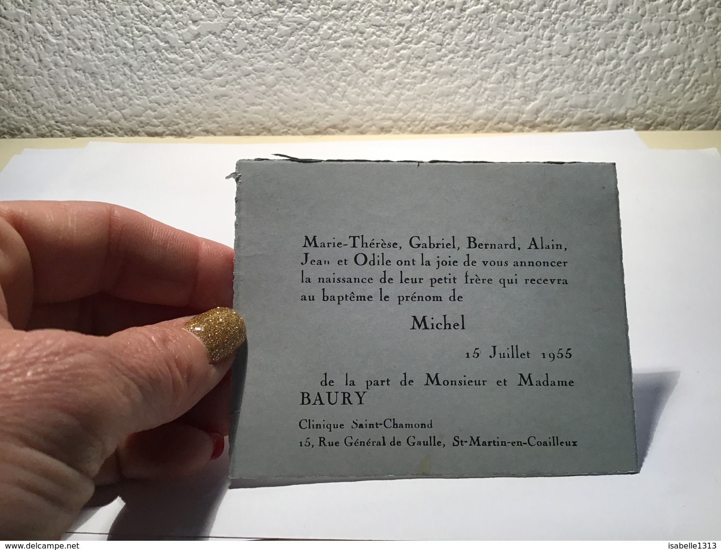 Carte De Visite Saint Martin Coailleux - Visiting Cards