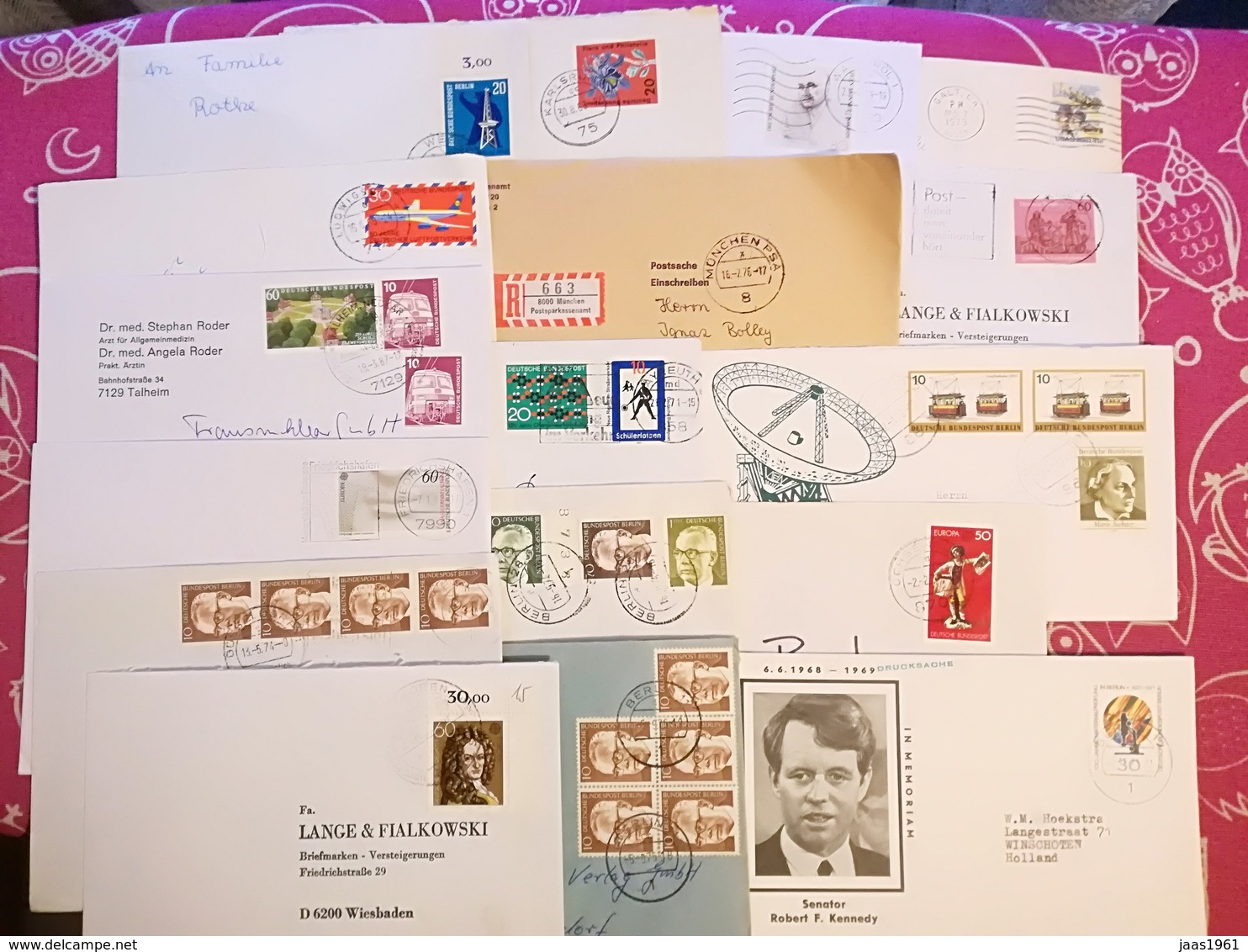 LOT 50 LETTERS AND DOCUMENTS. WORLDWIDE - Mezclas (max 999 Sellos)