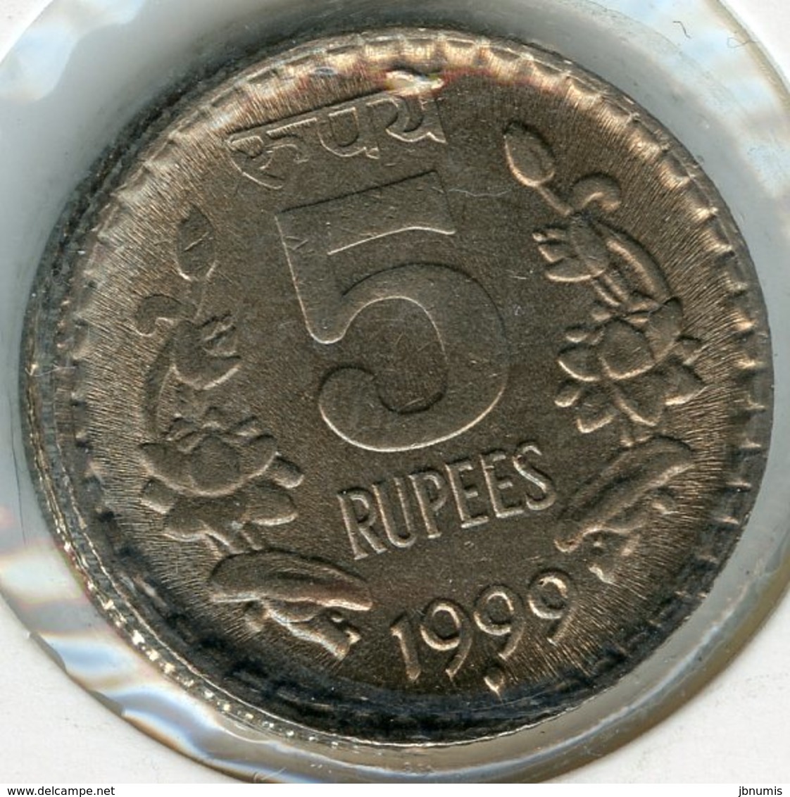 Inde India 5 Rupees 1999 (b) Rare KM 154.1 - Inde