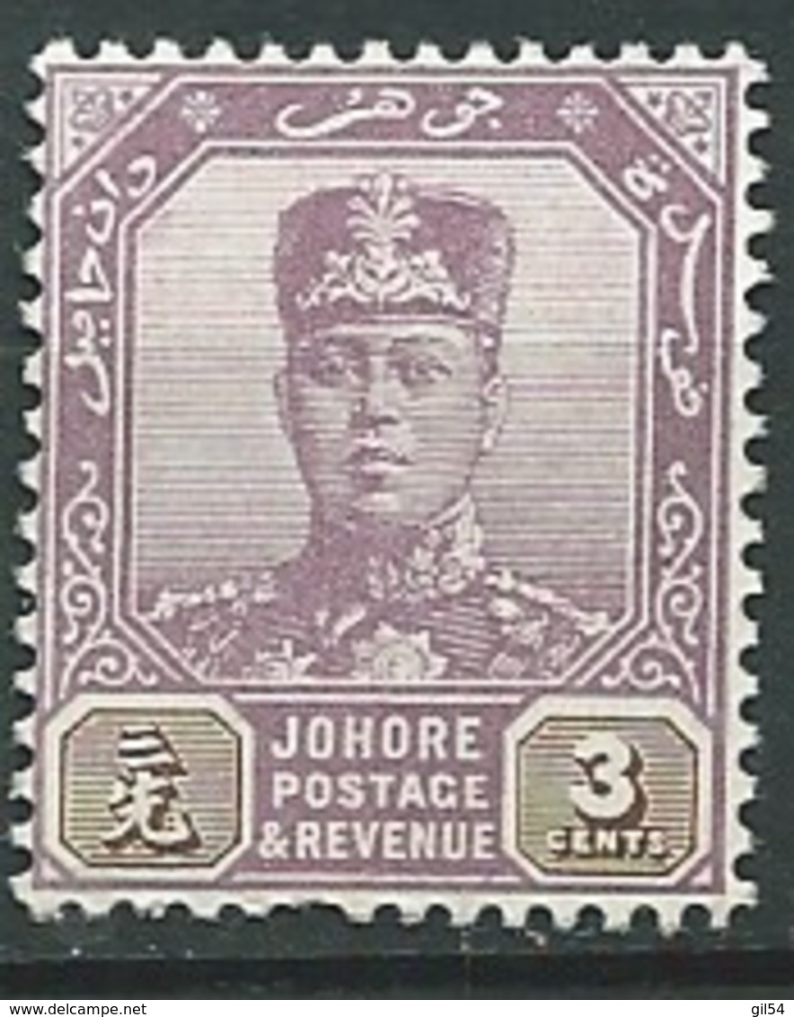 Johore   - Yvert N°  63 *   -  Po 62129 - Johore