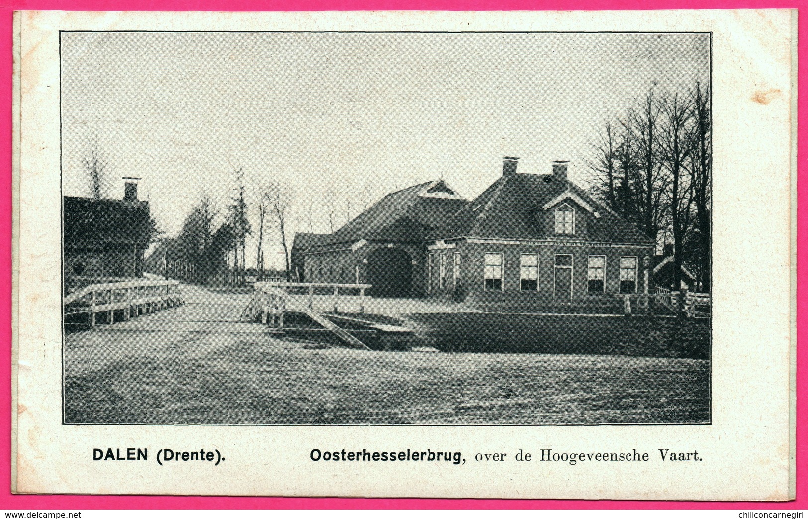 Dalen - Oosterhesselerbrug Over De Hoogeveensche Vaart - ** Apparemment Carte Contrecollée - Fabrication Maison ** - Andere & Zonder Classificatie