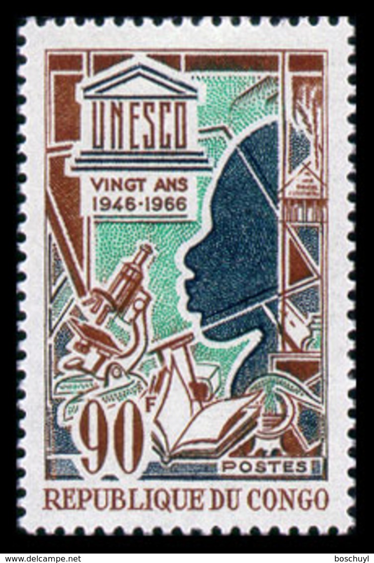 Congo Brazzaville, 1966, UNESCO 20th Anniversary, United Nations, MNH, Michel 110 - Autres & Non Classés