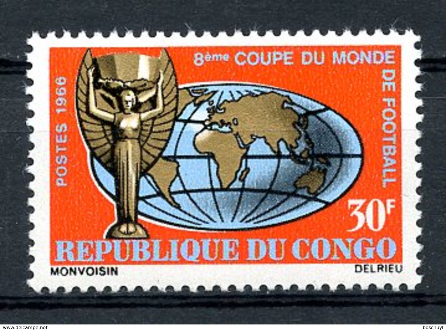 Congo Brazzaville, 1966, Soccer World Cup England, Football, MNH, Michel 95 - Autres & Non Classés