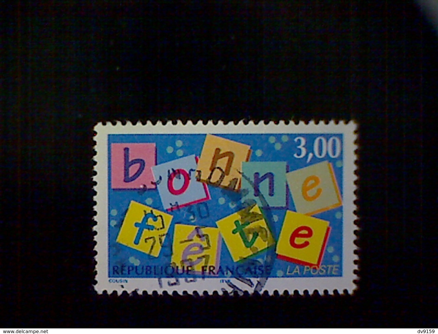 France, Scott #2555, Used (o), 1997, "Happy Holiday" On Blocks, 3frs, Multicolored - Used Stamps