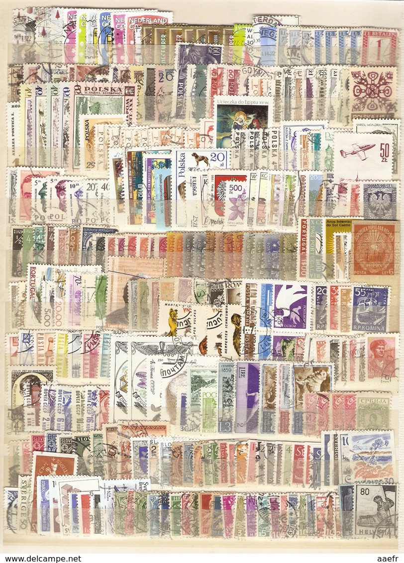 Europe - 4000 timbres° DIFFERENTS + album - toutes époques, tous formats